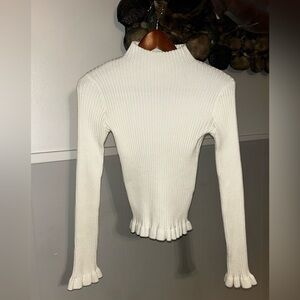 Blu Pepper Cream Turtleneck Sweater
